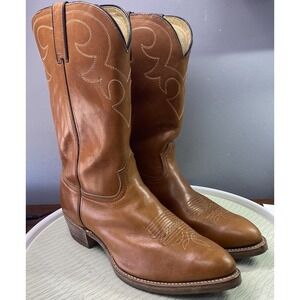 Durango Men's Vintage Caramel Brown Leather Cowboy Riding Boots Sz.13 D